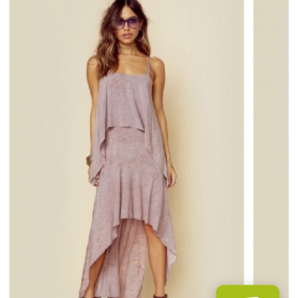 Planet Blue Purple High Low Maxi